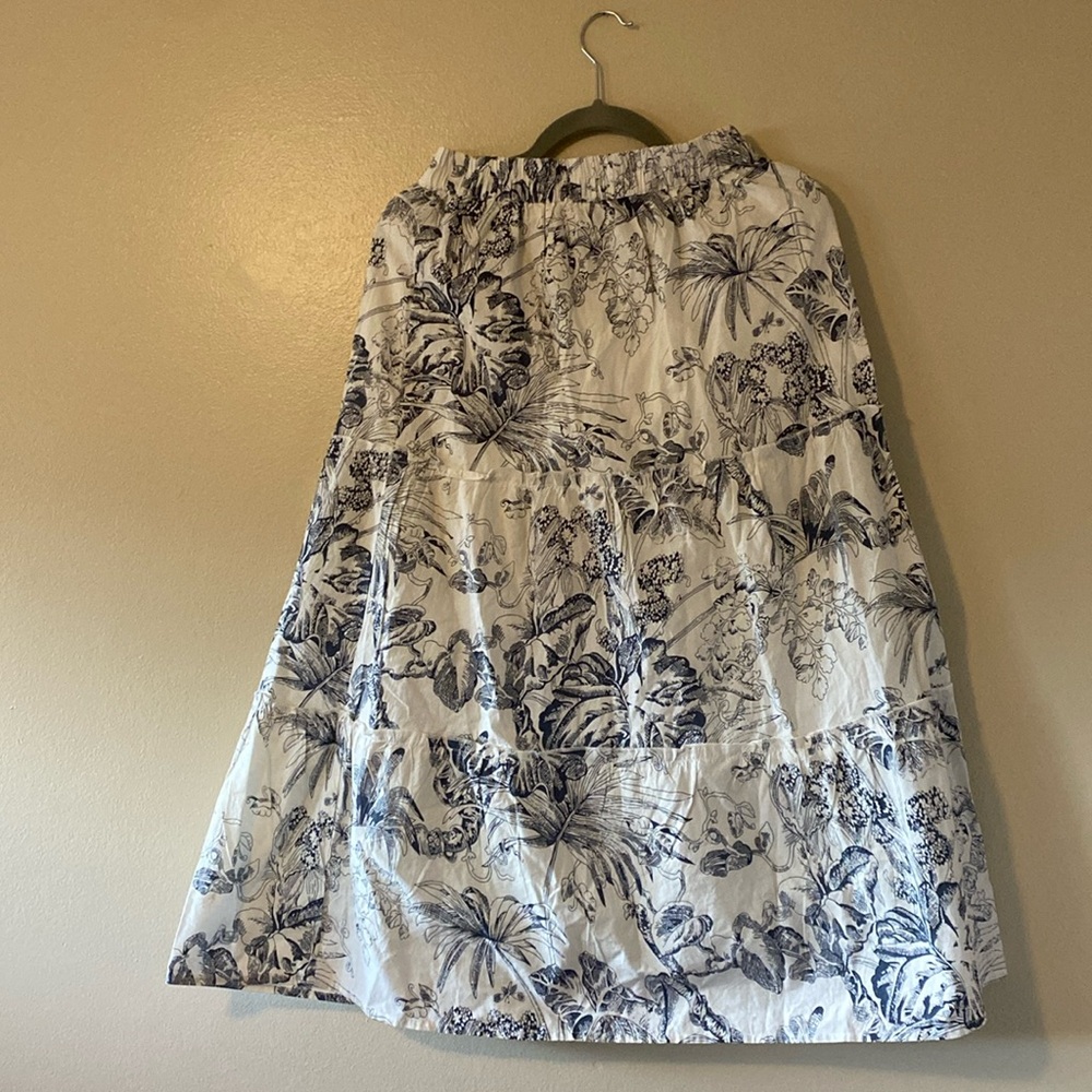 Sim & Sam Women's Tropical Floral Maxi Skirt